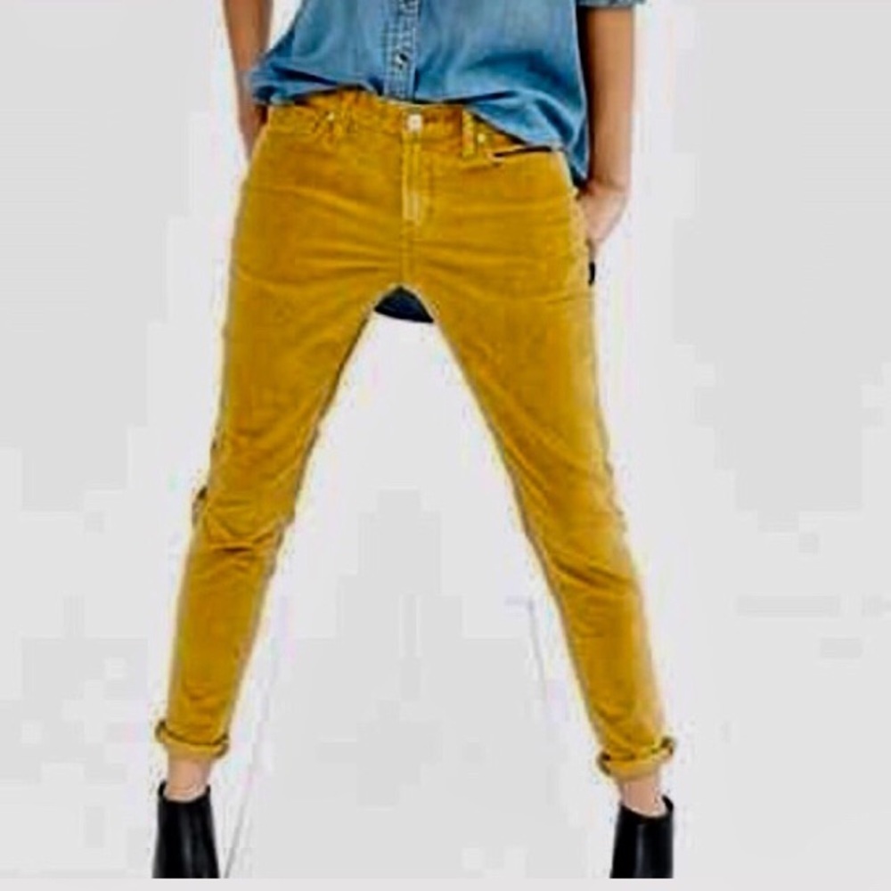 J Crew Matchstick Cords Sz 29R Low-rise Purple Corduroy Skinny Leg